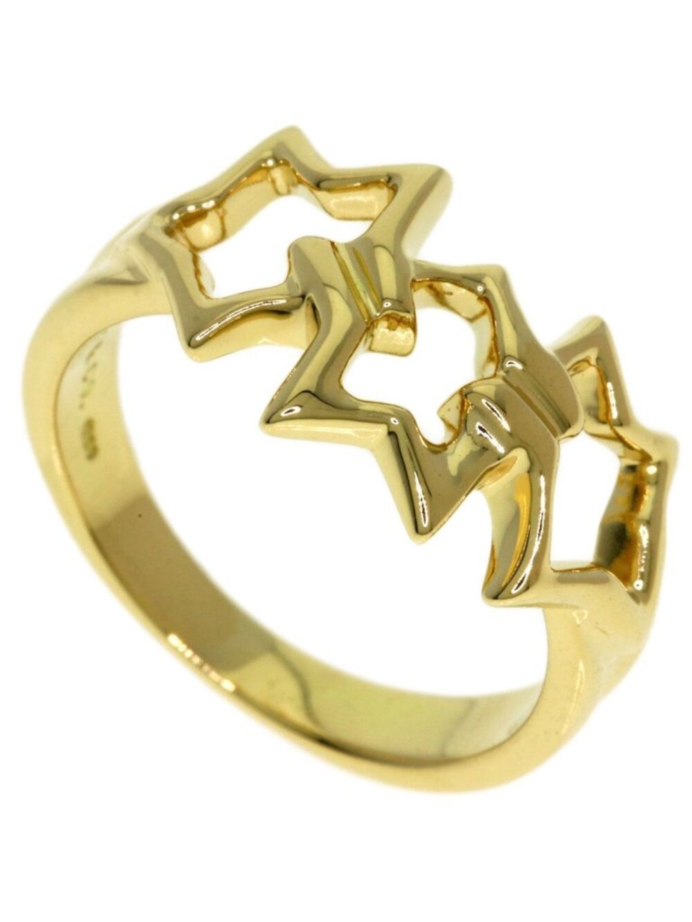 Tiffany & Co Triple Star Ring 18k Yellow Gold